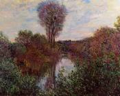 克劳德 莫奈 : Small Arm of the Seine at Mosseaux